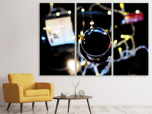 Laden Sie das Bild in den Galerie-Viewer, Leinwandbild 3-teilig Stimmungsvoller Rotwein