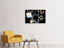 Laden Sie das Bild in den Galerie-Viewer, Leinwandbild 3-teilig Stimmungsvoller Rotwein