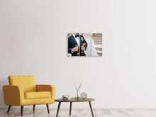 Laden Sie das Bild in den Galerie-Viewer, Leinwandbild 3-teilig Champagner zur Hochzeit