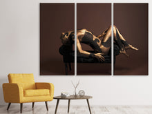 Laden Sie das Bild in den Galerie-Viewer, Leinwandbild 3-teilig Kunst auf dem Körper
