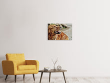 Laden Sie das Bild in den Galerie-Viewer, Leinwandbild 3-teilig Wachsamer Irish Setter
