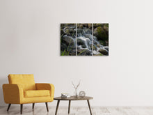 Laden Sie das Bild in den Galerie-Viewer, Leinwandbild 3-teilig Inspiration Wasserfall