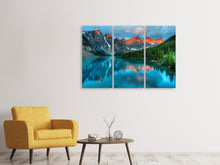 Laden Sie das Bild in den Galerie-Viewer, Leinwandbild 3-teilig Alberta Kanada