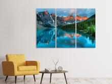 Laden Sie das Bild in den Galerie-Viewer, Leinwandbild 3-teilig Alberta Kanada