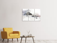 Laden Sie das Bild in den Galerie-Viewer, Leinwandbild 3-teilig Ein Winter in den Bergen