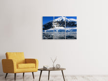 Laden Sie das Bild in den Galerie-Viewer, Leinwandbild 3-teilig Der Eissee