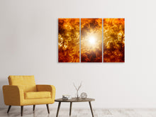 Laden Sie das Bild in den Galerie-Viewer, Leinwandbild 3-teilig Inspiration Himmel