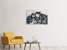 Laden Sie das Bild in den Galerie-Viewer, Leinwandbild 3-teilig Das Pärchen an der Wand