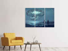 Laden Sie das Bild in den Galerie-Viewer, Leinwandbild 3-teilig Fantasie Wasserwelt