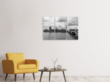 Laden Sie das Bild in den Galerie-Viewer, Leinwandbild 3-teilig Wolken über London