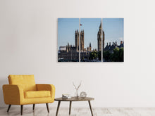 Laden Sie das Bild in den Galerie-Viewer, Leinwandbild 3-teilig Westminster London