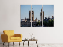 Laden Sie das Bild in den Galerie-Viewer, Leinwandbild 3-teilig Westminster London