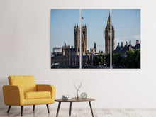 Laden Sie das Bild in den Galerie-Viewer, Leinwandbild 3-teilig Westminster London