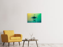 Laden Sie das Bild in den Galerie-Viewer, Leinwandbild 3-teilig Der faszinierende Wassertropfen