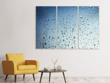 Laden Sie das Bild in den Galerie-Viewer, Leinwandbild 3-teilig Ein Wand aus Regen
