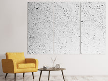 Laden Sie das Bild in den Galerie-Viewer, Leinwandbild 3-teilig Regen an der Wand