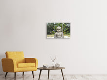 Laden Sie das Bild in den Galerie-Viewer, Leinwandbild 3-teilig Der weise Buddha