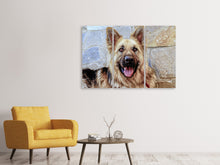 Laden Sie das Bild in den Galerie-Viewer, Leinwandbild 3-teilig Der Schäferhund