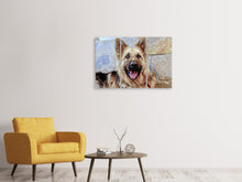 Laden Sie das Bild in den Galerie-Viewer, Leinwandbild 3-teilig Der Schäferhund