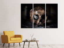 Laden Sie das Bild in den Galerie-Viewer, Leinwandbild 3-teilig Der Schädel