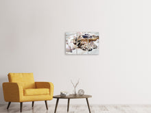 Laden Sie das Bild in den Galerie-Viewer, Leinwandbild 3-teilig Ein Strauss Schmetterlinge