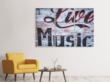 Laden Sie das Bild in den Galerie-Viewer, Leinwandbild 3-teilig Retro Holzwand