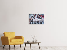 Laden Sie das Bild in den Galerie-Viewer, Leinwandbild 3-teilig Retro Holzwand