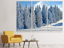 Laden Sie das Bild in den Galerie-Viewer, Leinwandbild 3-teilig Schöne Winterlandschaft