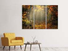 Laden Sie das Bild in den Galerie-Viewer, Leinwandbild 3-teilig Wir lieben Herbst