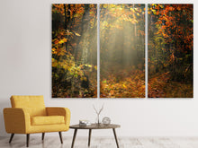 Laden Sie das Bild in den Galerie-Viewer, Leinwandbild 3-teilig Wir lieben Herbst