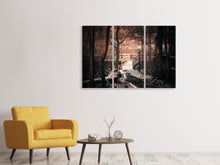 Laden Sie das Bild in den Galerie-Viewer, Leinwandbild 3-teilig Der Winter kommt