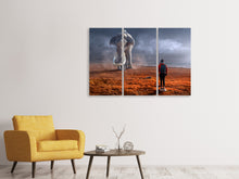 Laden Sie das Bild in den Galerie-Viewer, Leinwandbild 3-teilig Fantasie Mammute