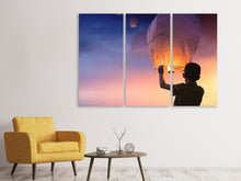 Laden Sie das Bild in den Galerie-Viewer, Leinwandbild 3-teilig Lichtlaternen