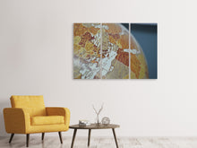 Laden Sie das Bild in den Galerie-Viewer, Leinwandbild 3-teilig Close up Globus