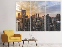 Laden Sie das Bild in den Galerie-Viewer, Leinwandbild 3-teilig Grossstadt Architektur