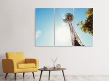 Laden Sie das Bild in den Galerie-Viewer, Leinwandbild 3-teilig Sonnenschein in Seattle