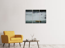Laden Sie das Bild in den Galerie-Viewer, Leinwandbild 3-teilig Aussichtsplattform am Wasserfall