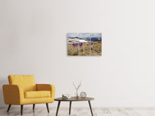 Laden Sie das Bild in den Galerie-Viewer, Leinwandbild 3-teilig Lila Krokus