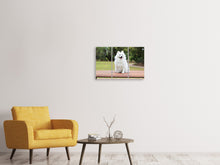 Laden Sie das Bild in den Galerie-Viewer, Leinwandbild 3-teilig Der Spitz als Junghund