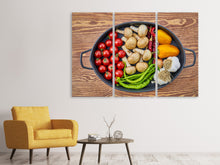 Laden Sie das Bild in den Galerie-Viewer, Leinwandbild 3-teilig Zum Kochen bereit