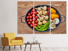 Laden Sie das Bild in den Galerie-Viewer, Leinwandbild 3-teilig Zum Kochen bereit