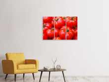 Laden Sie das Bild in den Galerie-Viewer, Leinwandbild 3-teilig Frische Tomaten