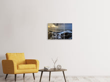 Laden Sie das Bild in den Galerie-Viewer, Leinwandbild 3-teilig Abendstimmung am Meer