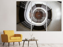 Laden Sie das Bild in den Galerie-Viewer, Leinwandbild 3-teilig Beeindruckende Wendeltreppe
