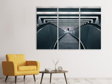 Laden Sie das Bild in den Galerie-Viewer, Leinwandbild 3-teilig Rolltreppe abwärts