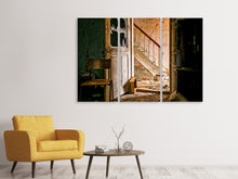 Laden Sie das Bild in den Galerie-Viewer, Leinwandbild 3-teilig Zerfallene Treppe