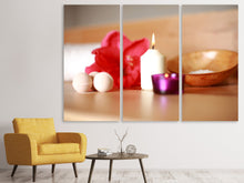 Laden Sie das Bild in den Galerie-Viewer, Leinwandbild 3-teilig Wellness Zeit