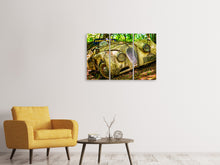 Laden Sie das Bild in den Galerie-Viewer, Leinwandbild 3-teilig Oldtimer in XL