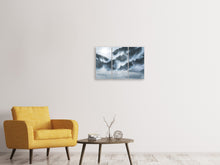 Laden Sie das Bild in den Galerie-Viewer, Leinwandbild 3-teilig Der Wolf in den Wäldern