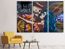 Laden Sie das Bild in den Galerie-Viewer, Leinwandbild 3-teilig Streetart Last Dance